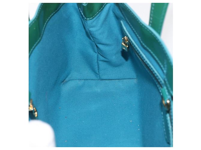 LOUIS VUITTON Monogram Vernis Wilshire PM Bag Blue Galatic M93646 Auth 178336A - vista 18