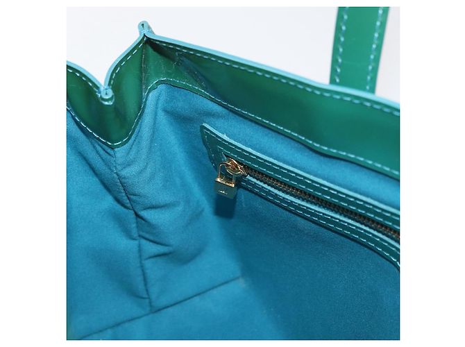 LOUIS VUITTON Monogram Vernis Wilshire PM Bag Blue Galatic M93646 Auth 178336A - vista 19