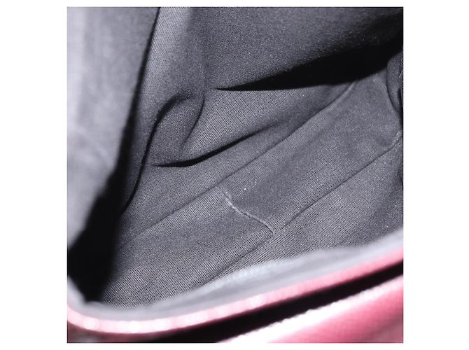 Borsa a Spalla Salvatore Ferragamo in Pelle Bordeaux Argento Auth BA12518 Bordò - vista 16