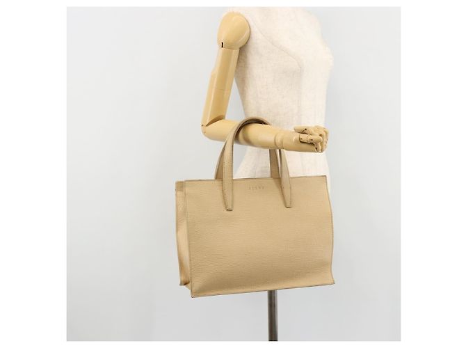 LOEWE Handtasche aus Leder Elfenbein Silber Auth ep14525 Roh - Ansicht 25