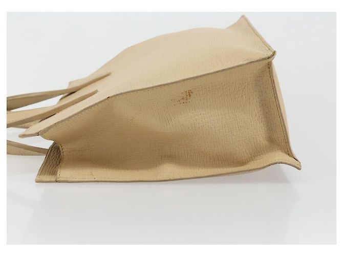 LOEWE Handtasche aus Leder Elfenbein Silber Auth ep14525 Roh - Ansicht 4