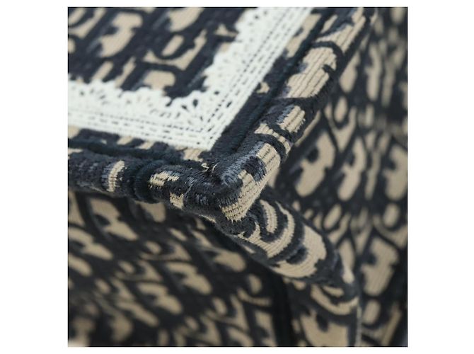 Borsa a mano 2way Christian Dior Trotter Canvas Oblique Book Navy Auth 177334SAM Argento Blu navy - vista 13
