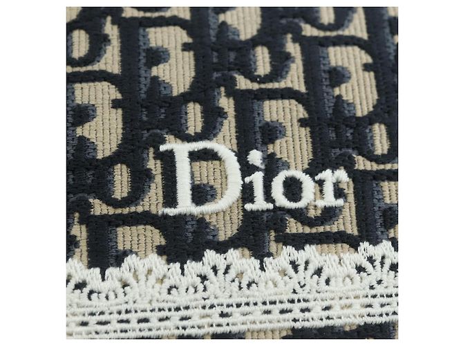 Borsa a mano 2way Christian Dior Trotter Canvas Oblique Book Navy Auth 177334SAM Argento Blu navy - vista 16
