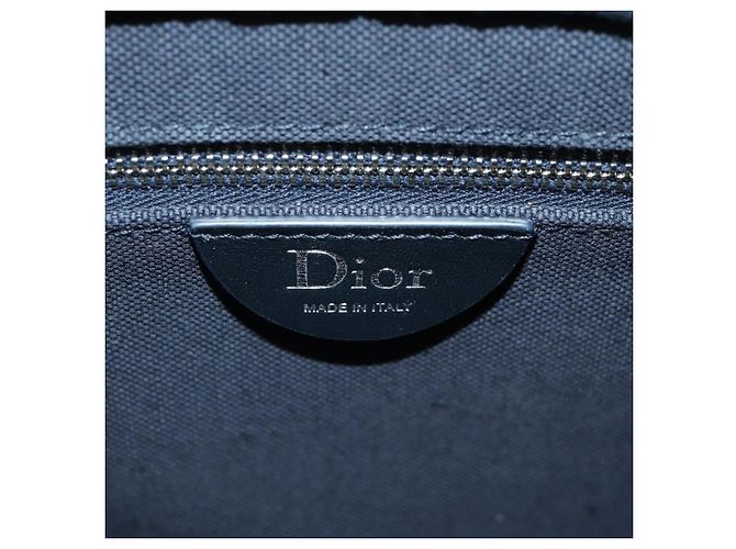 Borsa a mano 2way Christian Dior Trotter Canvas Oblique Book Navy Auth 177334SAM Argento Blu navy - vista 18
