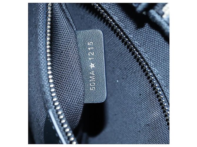 Borsa a mano 2way Christian Dior Trotter Canvas Oblique Book Navy Auth 177334SAM Argento Blu navy - vista 24