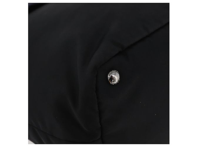 Borsa PRADA Nylon 2way Nera Argento Autentica ep14530A Nero - vista 10