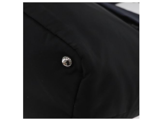 Borsa PRADA Nylon 2way Nera Argento Autentica ep14530A Nero - vista 13