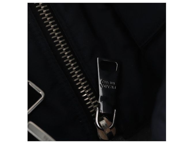 Borsa PRADA Nylon 2way Nera Argento Autentica ep14530A Nero - vista 15
