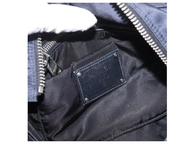 Borsa PRADA Nylon 2way Nera Argento Autentica ep14530A Nero - vista 16