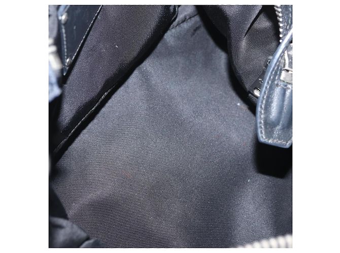 Borsa PRADA Nylon 2way Nera Argento Autentica ep14530A Nero - vista 17