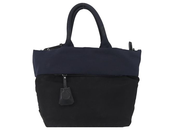 Borsa PRADA Nylon 2way Nera Argento Autentica ep14530A Nero - vista 2