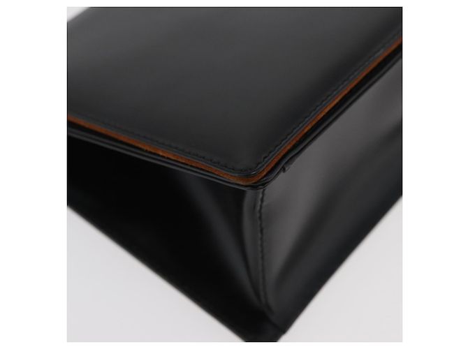 Borsa Salvatore Ferragamo Gancini in pelle nera argento Auth 179993 Nero - vista 10