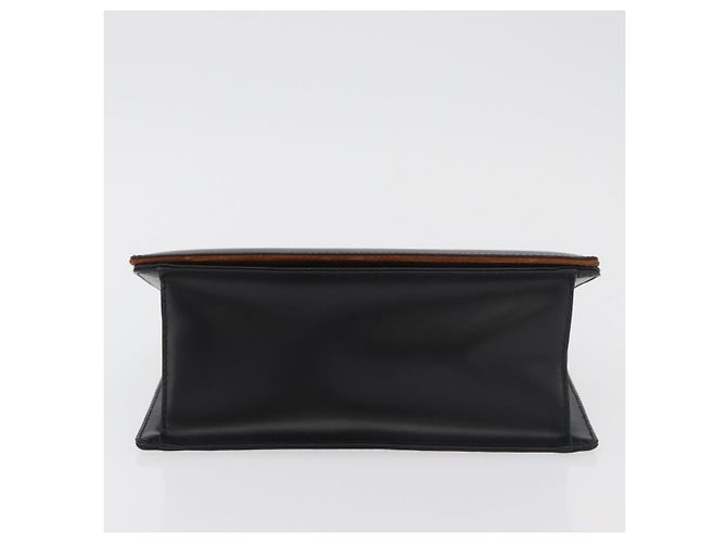 Borsa Salvatore Ferragamo Gancini in pelle nera argento Auth 179993 Nero - vista 9