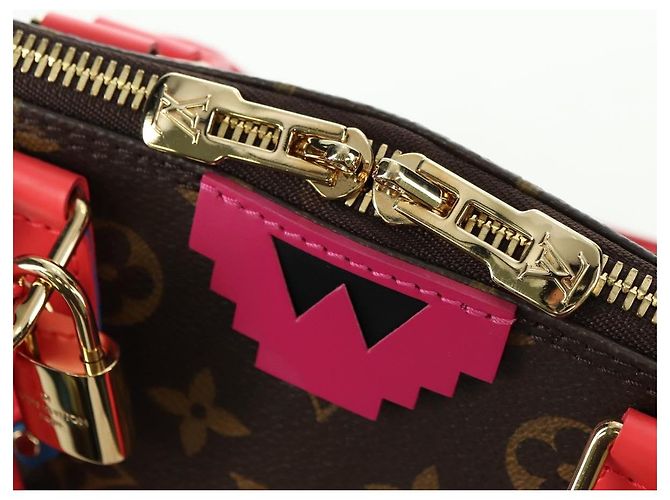 LOUIS VUITTON Borsa Monogram Totem Alma PM Flamingo LV Auth 179177SAM Monogramma - vista 18