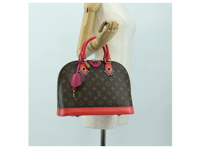 LOUIS VUITTON Borsa Monogram Totem Alma PM Flamingo LV Auth 179177SAM Monogramma - vista 24