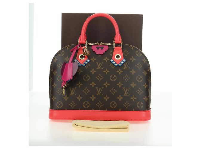 LOUIS VUITTON Borsa Monogram Totem Alma PM Flamingo LV Auth 179177SAM Monogramma - vista 25