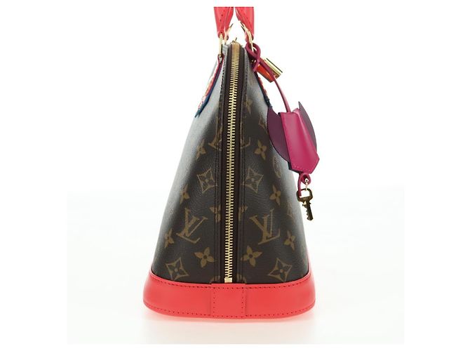 LOUIS VUITTON Borsa Monogram Totem Alma PM Flamingo LV Auth 179177SAM Monogramma - vista 5