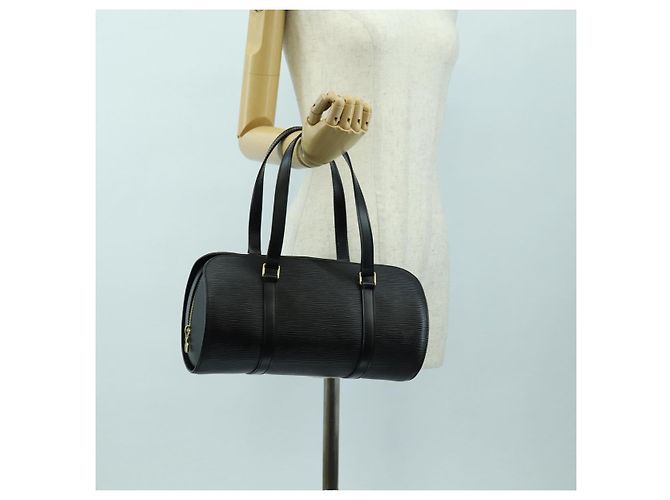 Borsa LOUIS VUITTON Epi Soufflot Nera M52222 LV Auth am11578V Nero - vista 21