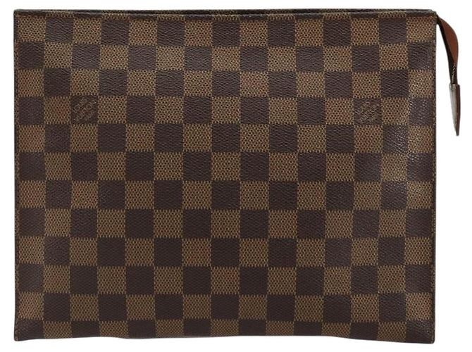LOUIS VUITTON Damier Ebene Poche Toilette 26 Pouch N47543 LV Auth 179094 - vista 13
