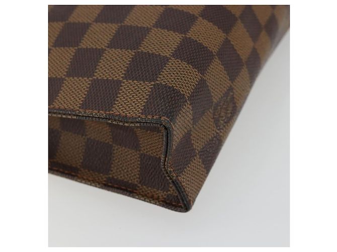 LOUIS VUITTON Damier Ebene Poche Toilette 26 Pouch N47543 LV Auth 179094 - vista 14