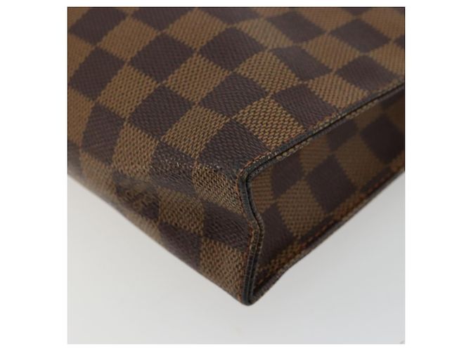 LOUIS VUITTON Damier Ebene Poche Toilette 26 Pouch N47543 LV Auth 179094 - vista 15