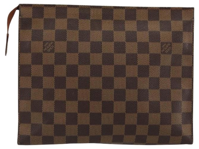 LOUIS VUITTON Damier Ebene Poche Toilette 26 Pouch N47543 LV Auth 179094 - vista 2