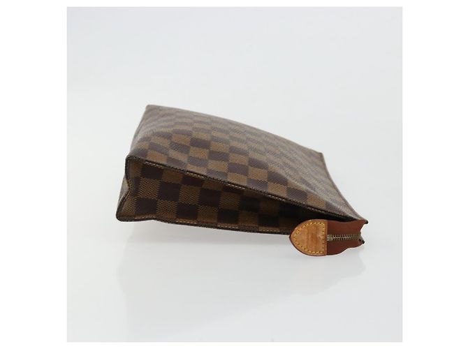 LOUIS VUITTON Damier Ebene Poche Toilette 26 Pouch N47543 LV Auth 179094 - vista 3