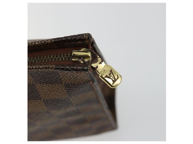 LOUIS VUITTON Damier Ebene Poche Toilette 26 Pouch N47543 LV Auth 179094 - vista 9