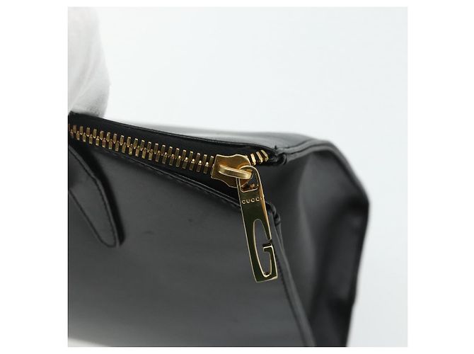 Borsa GUCCI in pelle nera e oro 000 2058 0569 0 Auth 178820 Nero D'oro - vista 14