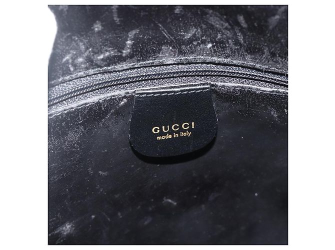 Borsa GUCCI in pelle nera e oro 000 2058 0569 0 Auth 178820 Nero D'oro - vista 15