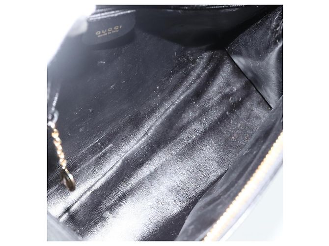 Borsa GUCCI in pelle nera e oro 000 2058 0569 0 Auth 178820 Nero D'oro - vista 16