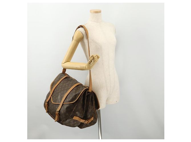 LOUIS VUITTON Borsa a Spalla Monogram Saumur 43 M42252 LV Auth 175074A Monogramma - vista 29