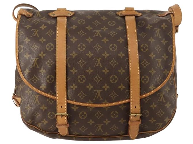 LOUIS VUITTON Borsa a Spalla Monogram Saumur 43 M42252 LV Auth 175074A Monogramma - vista 3