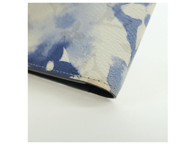 LOUIS VUITTON Portefeuille Multi Ple Watercolor Blue M80458 Auth 178607M Blau - Ansicht 16