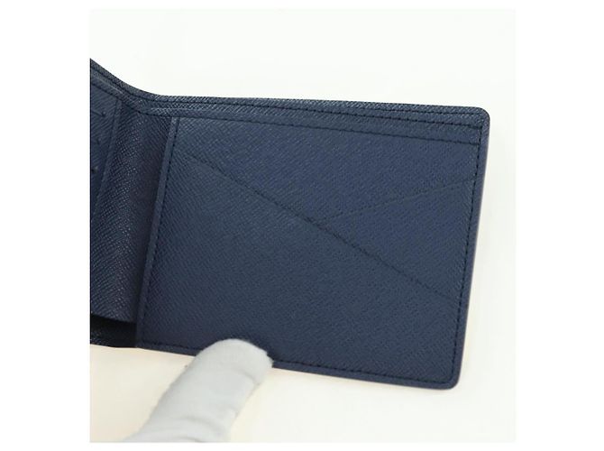 LOUIS VUITTON Portefeuille Multi Ple Watercolor Blue M80458 Auth 178607M Blau - Ansicht 18