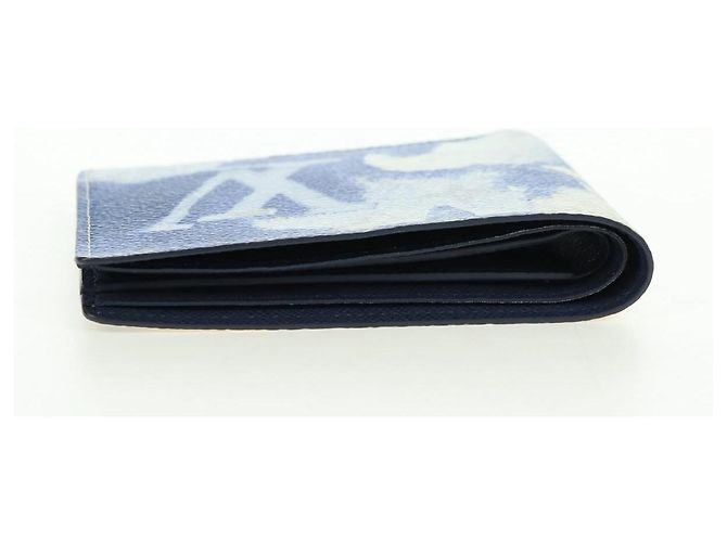LOUIS VUITTON Portefeuille Multi Ple Watercolor Blue M80458 Auth 178607M Blau - Ansicht 5