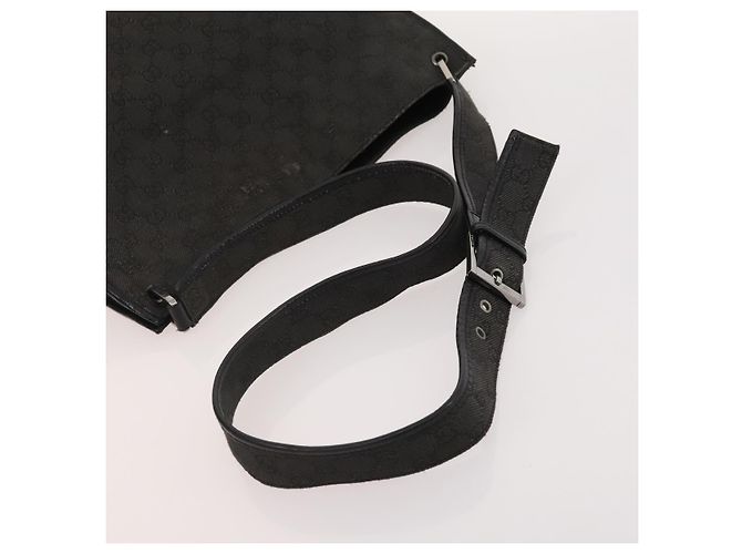 Borsa Tote GUCCI GG Canvas GG Supreme in Pelle e PVC 3 Set Nero Beige Auth bs34896 - vista 20