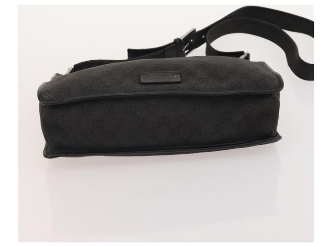 Borsa Tote GUCCI GG Canvas GG Supreme in Pelle e PVC 3 Set Nero Beige Auth bs34896 - vista 22
