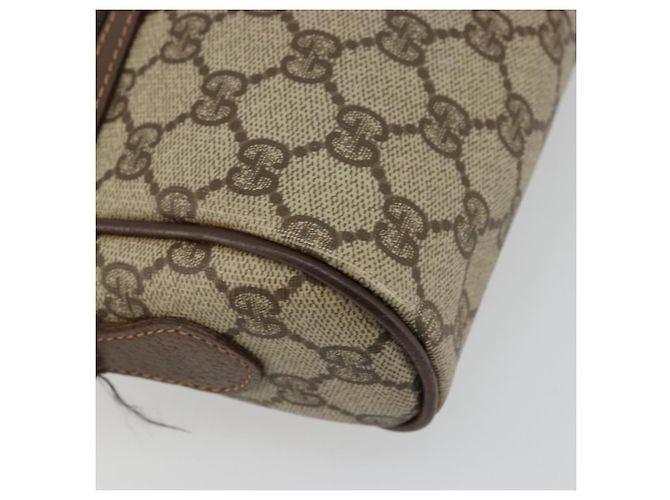 Borsa GUCCI GG Supreme Web Sherry Line PVC Beige Oro 56 02 087 Auth ep14533 D'oro - vista 11