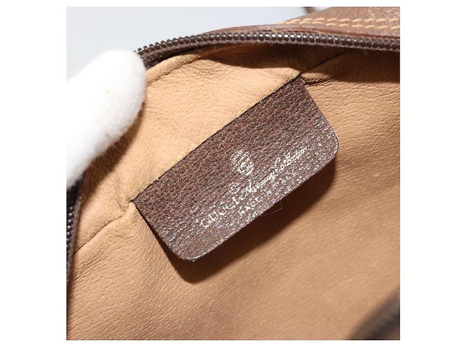 Borsa GUCCI GG Supreme Web Sherry Line PVC Beige Oro 56 02 087 Auth ep14533 D'oro - vista 16