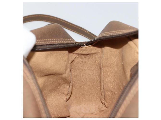 Borsa GUCCI GG Supreme Web Sherry Line PVC Beige Oro 56 02 087 Auth ep14533 D'oro - vista 19