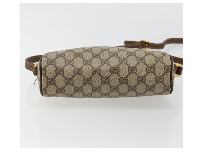 Borsa GUCCI GG Supreme Web Sherry Line PVC Beige Oro 56 02 087 Auth ep14533 D'oro - vista 9