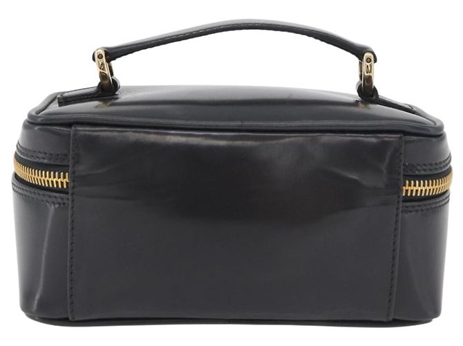Beauty Case GUCCI Bamboo in pelle vernice Grigio Oro 032 1705 0151 Auth 180214 - vista 3