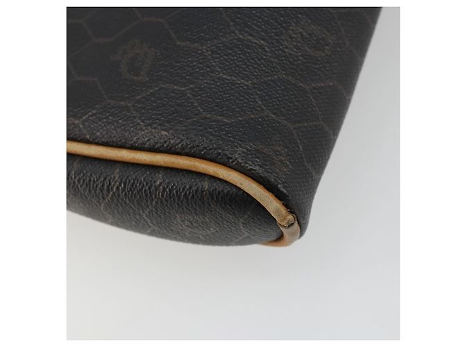 Borsa a Spalla Christian Dior Honeycomb Canvas PVC Nero Oro Auth 177626 D'oro - vista 13