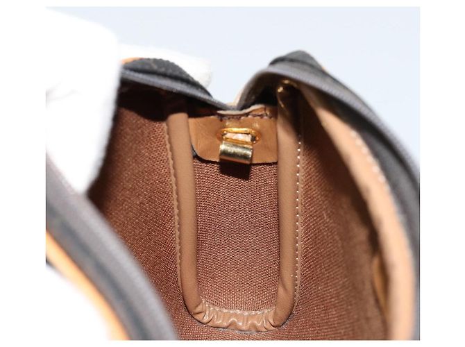 Borsa a Spalla Christian Dior Honeycomb Canvas PVC Nero Oro Auth 177626 D'oro - vista 19