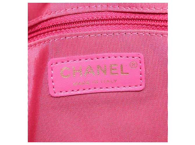 CHANEL Girl Chanel Chain Shoulder Bag Tweed Pink Gold CC Auth 179582SAM Rosa D'oro - vista 16