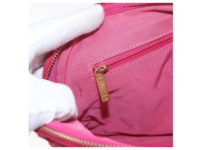 CHANEL Girl Chanel Chain Shoulder Bag Tweed Pink Gold CC Auth 179582SAM Rosa D'oro - vista 22
