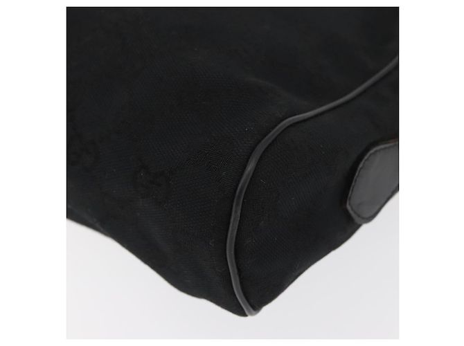 Borsa a Spalla GUCCI GG Canvas Web Sherry Line Nera Oro 001 4071 5 Auth 178333A Nero D'oro - vista 13