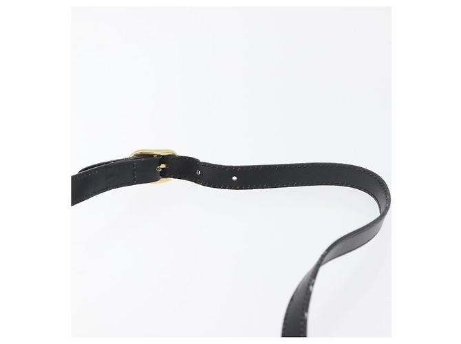 Borsa a Spalla GUCCI GG Canvas Web Sherry Line Nera Oro 001 4071 5 Auth 178333A Nero D'oro - vista 8