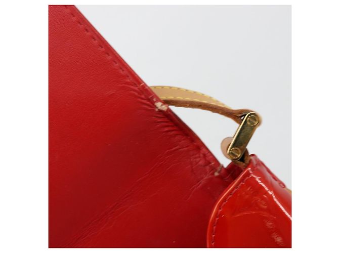 LOUIS VUITTON Monogram Vernis Thompson Street Bag Red Rouge M91094 Auth BA12592 - vista 10